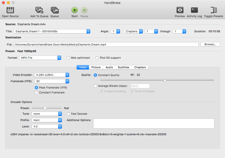 handbrake converter slow