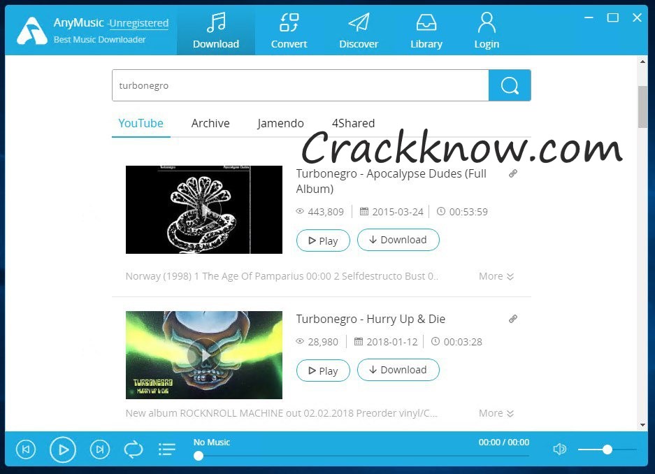 AnyMusic 9.0.0 Crack Product Key Free Download 2020 